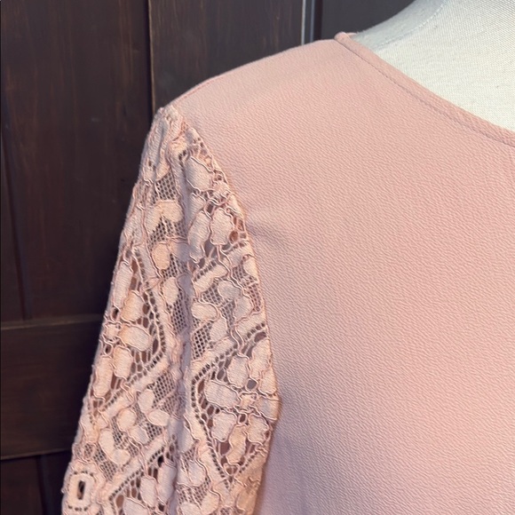 A New Day Pink Tunic with Relaxed Fit and Lace Pattern - Picture 7 of 11